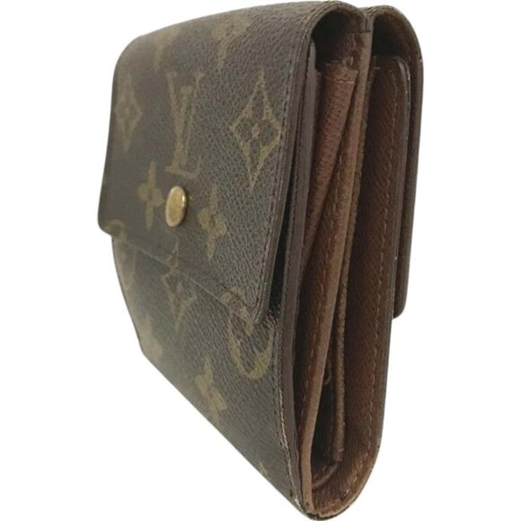 016220BS (L3) Louis Vuitton Wallet Portefeiulle Elise Brown Monogram - Picture 3 of 9